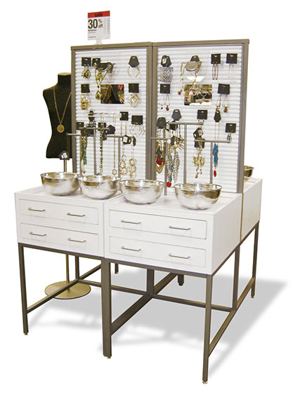 Sears Kardashian Jewelry Table-Develop a costume jewelry table concept for the Kardashian Kollection at Sears