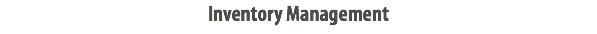 Inventory Management