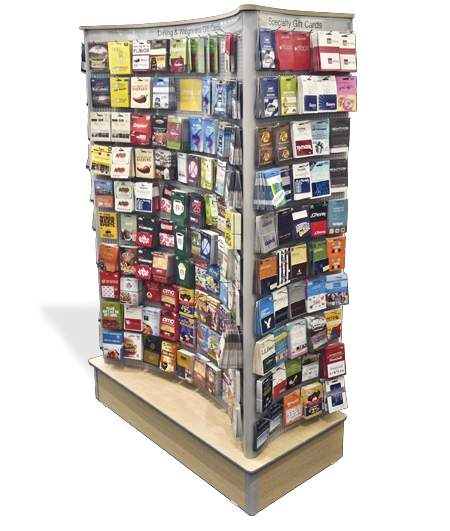 Walgreens Gift Card End Cap for Drug Store